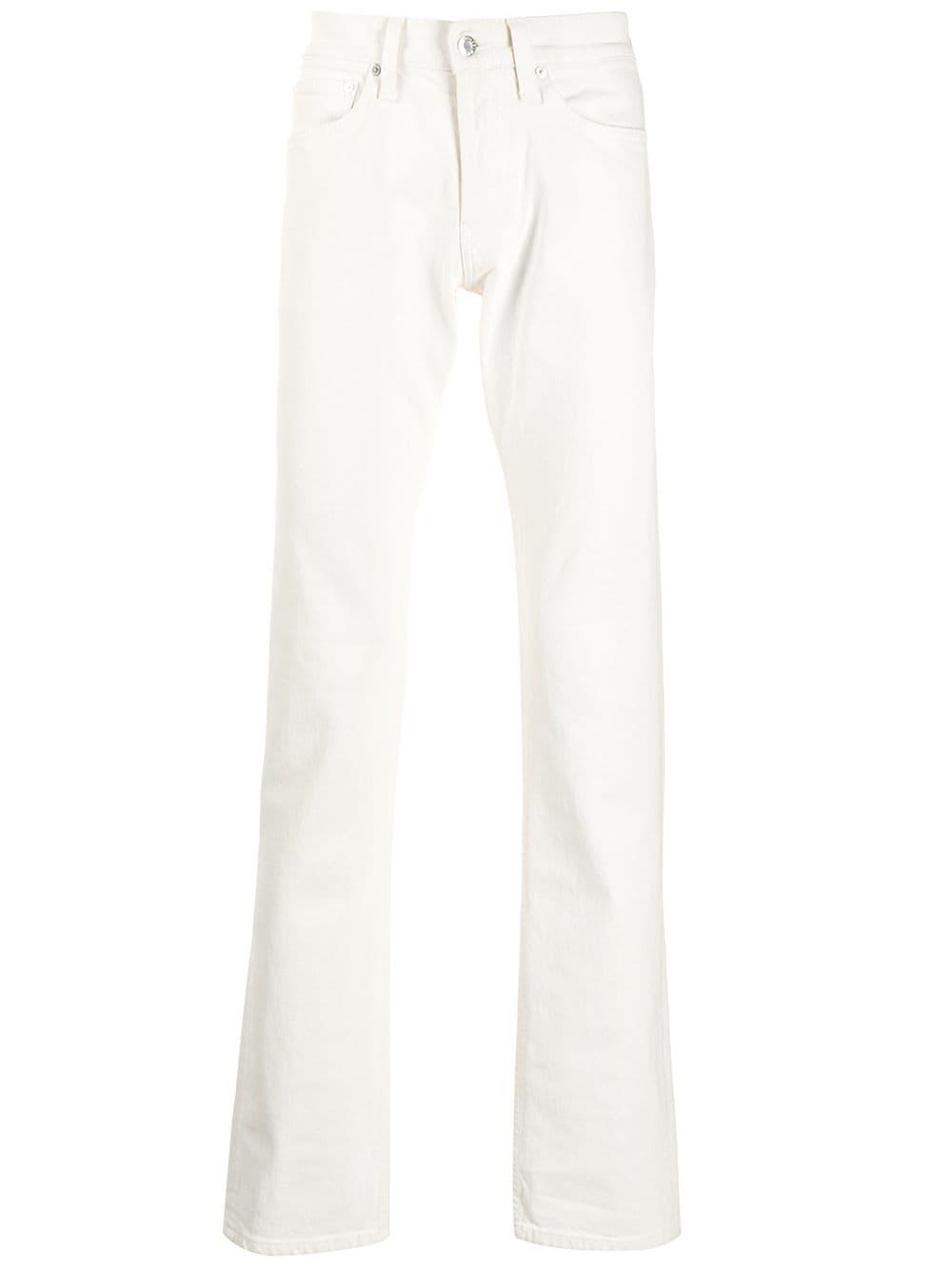 Helmut Lang Denim Drain Pipe Jeans in White for Men Lyst