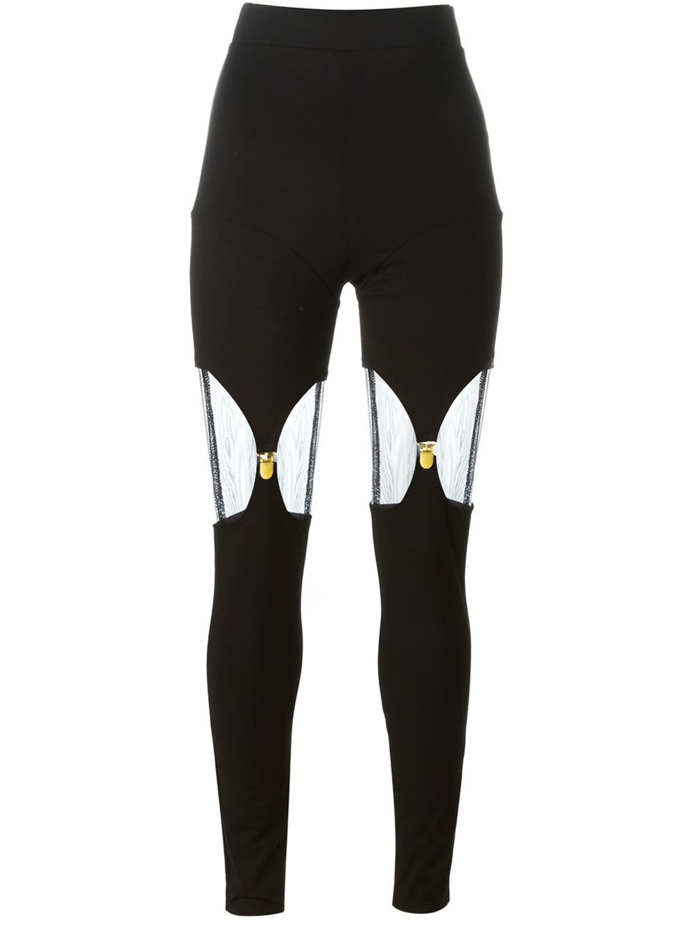 Murmur Suspender Leggings in Black | Lyst