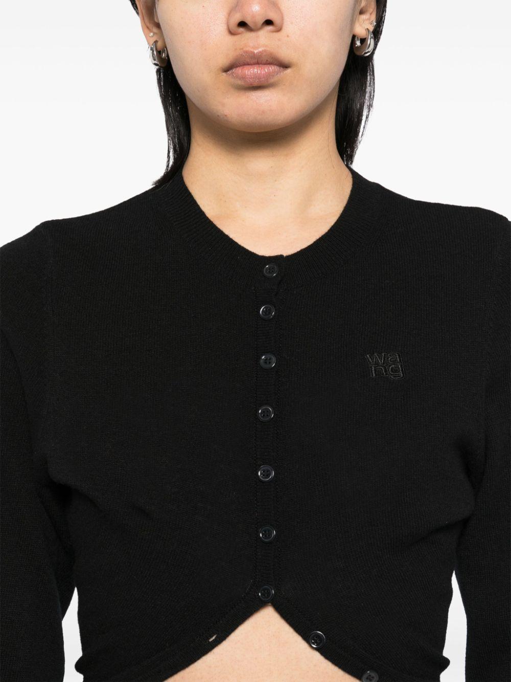 Alexander Wang レディース ブラック ウールカーディガン セーター 