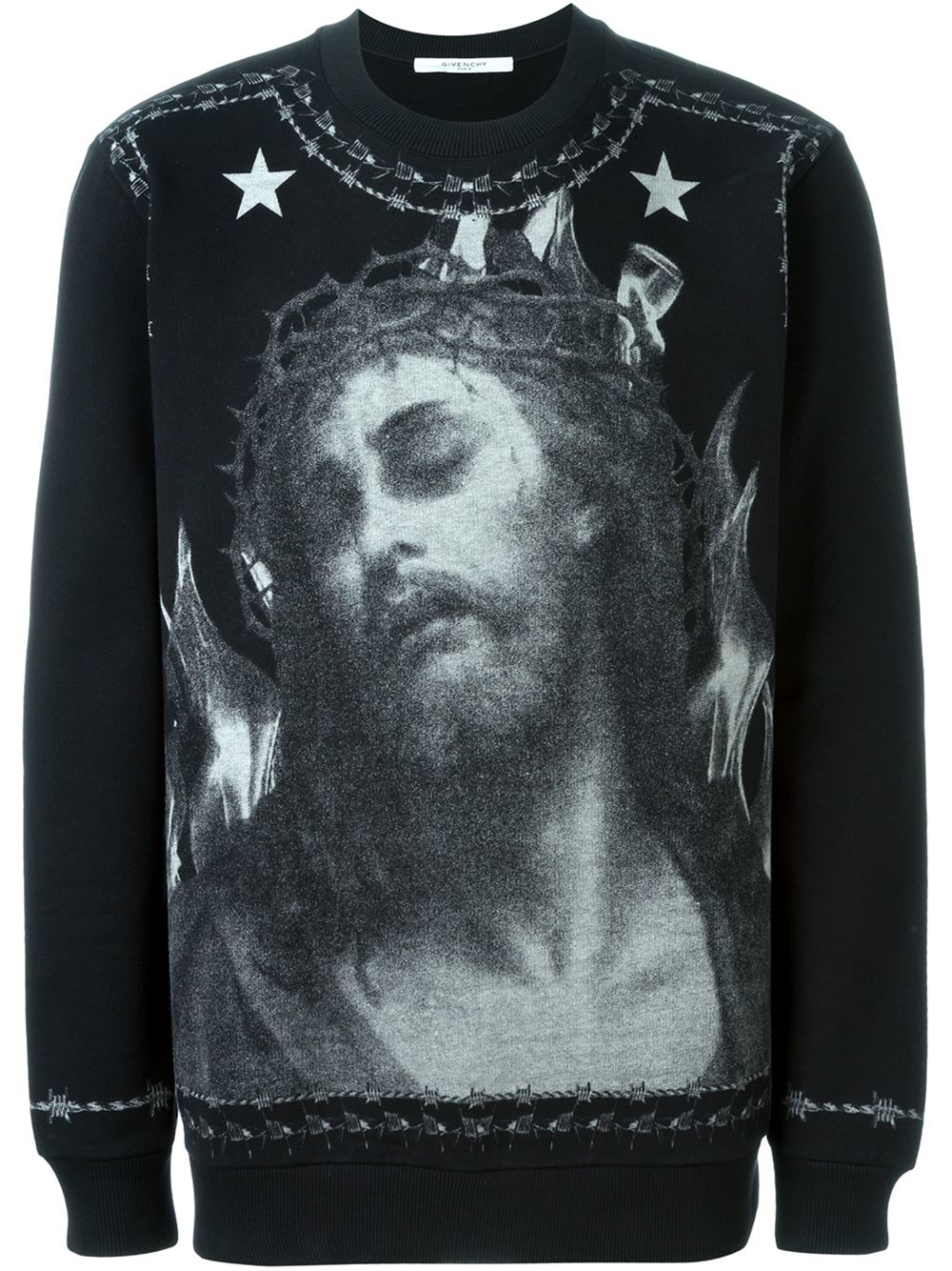 Givenchy Cotton Christ Print Sweatshirt 