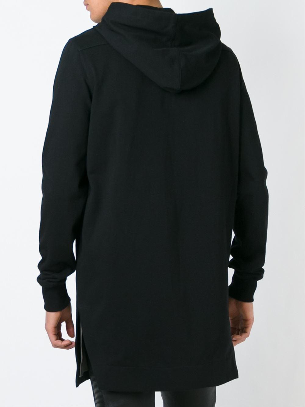 long black hoodie