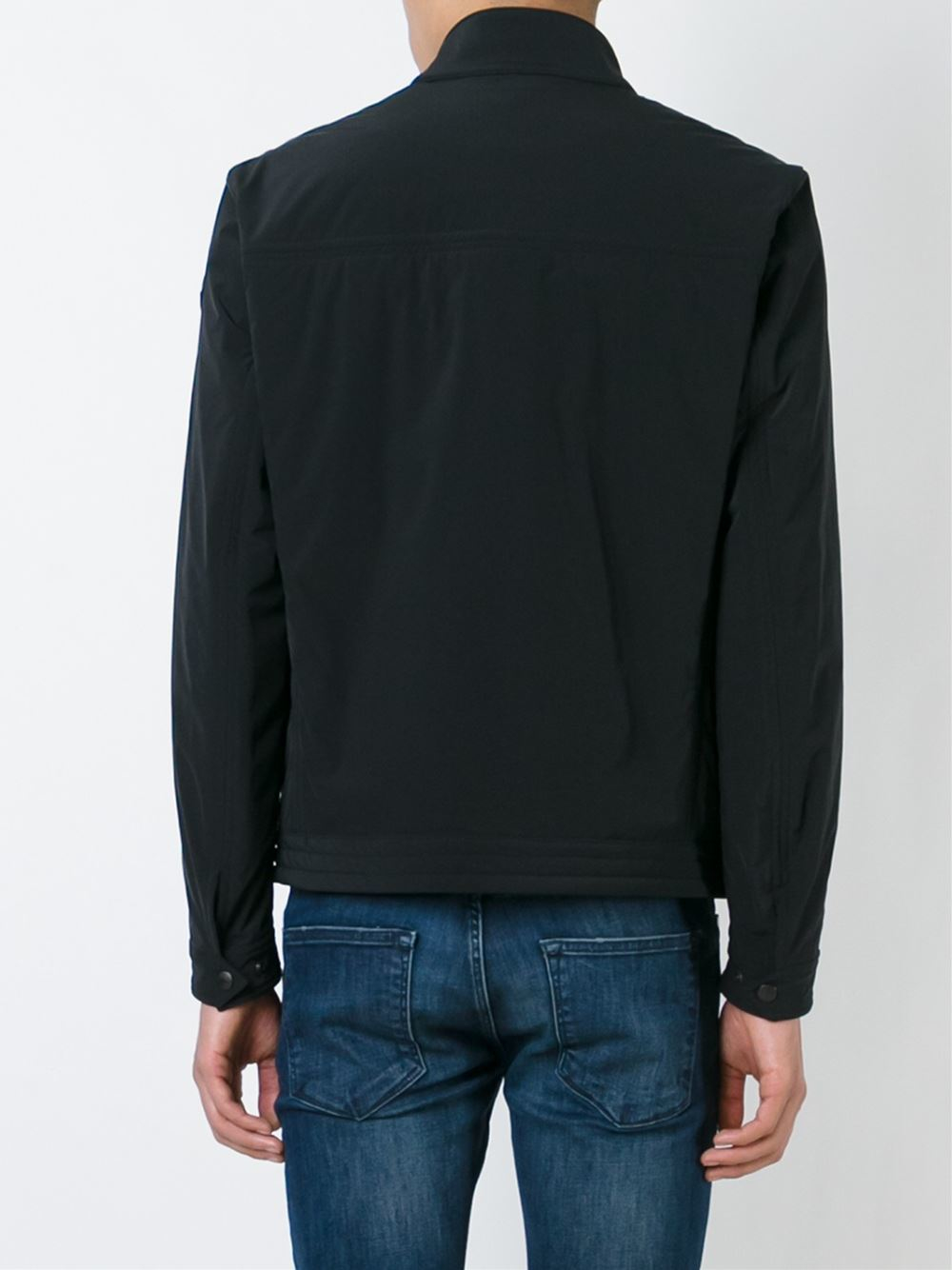 Download Moncler Padded Harrington Jacket in Black for Men - Lyst