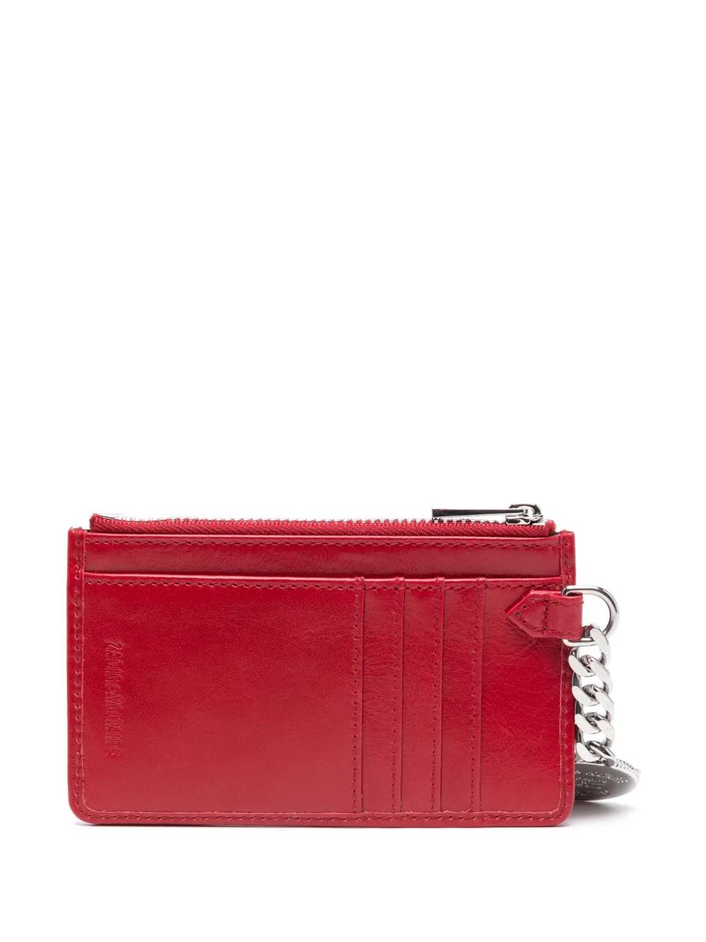 【関税込み】Sunny Pass Punk Card Holder - Zadig & Voltaire - Sunny Card Punk Black Leather Card Holder | Zadig&Voltaire