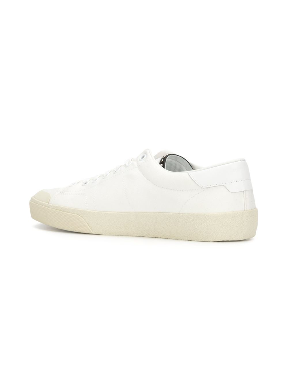 Saint Laurent Leather Yeah Baby Sneakers in White for Men - Lyst