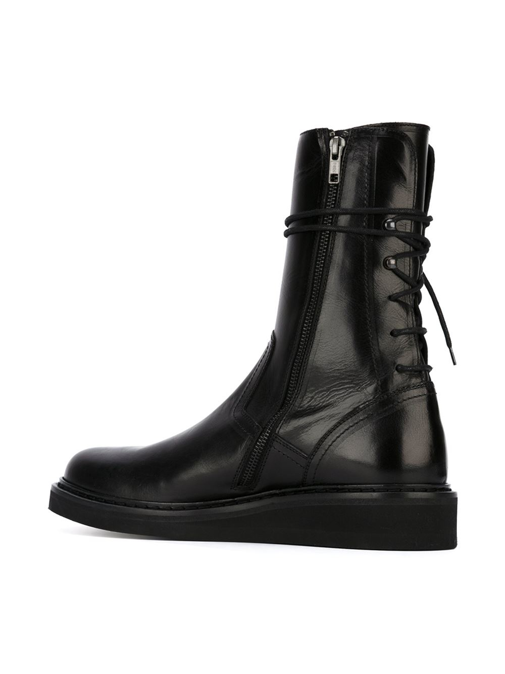 Ann Demeulemeester Leather Lace-up Boots in Black for Men - Lyst