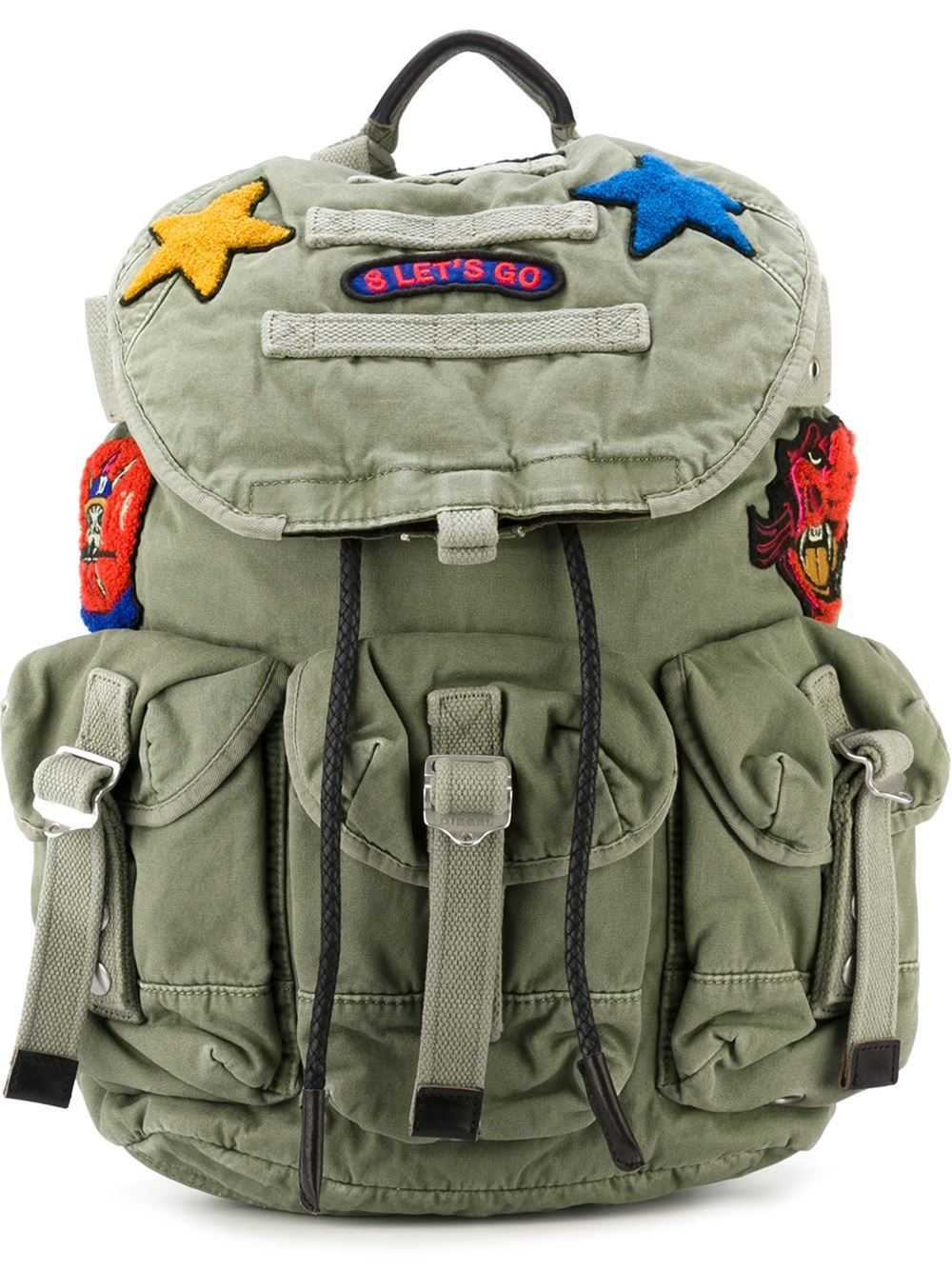 diesel backpack green