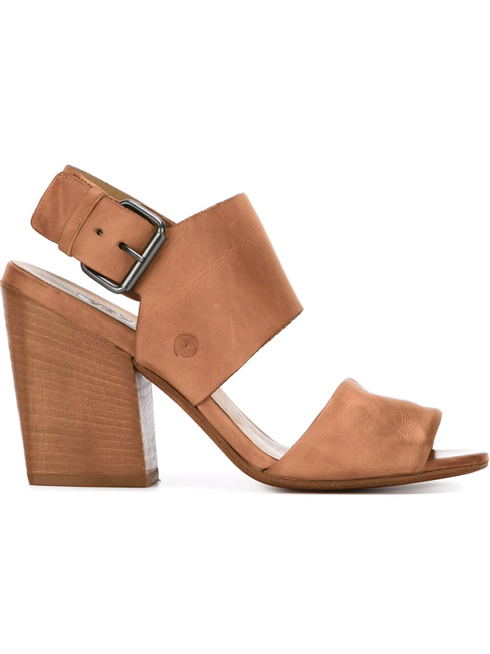Mars ll Chunky  Heel  Sandals  in Brown Lyst