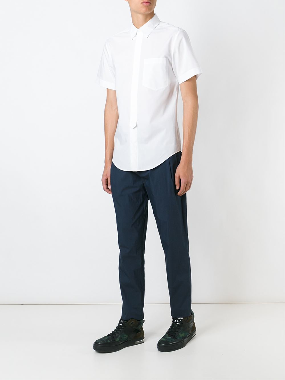 Lyst - Alexander Wang Shortsleeved Shirt in White for Men