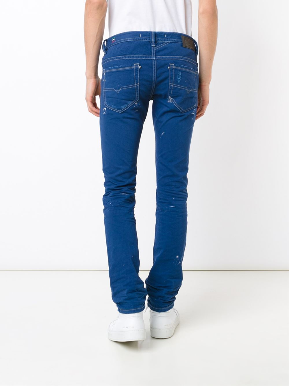 Lyst Diesel Ripped And Repaired Jeans in Brown for Men