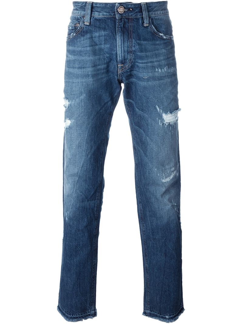 Htc hollywood trading company Distressed 'so Cal' Jeans in Blue for Men ...