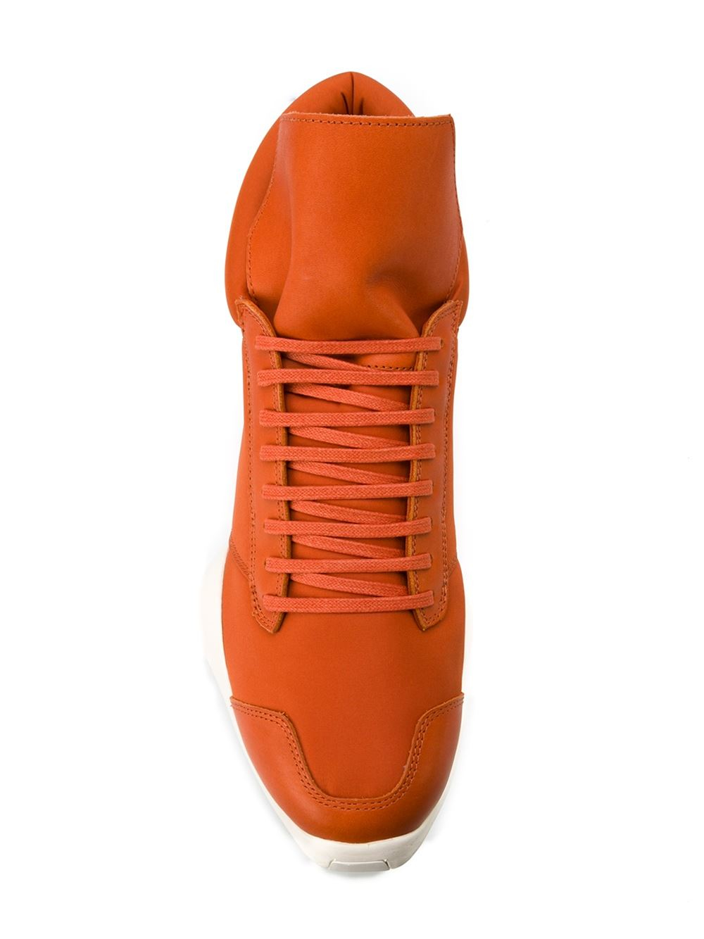 rick owens orange sneakers