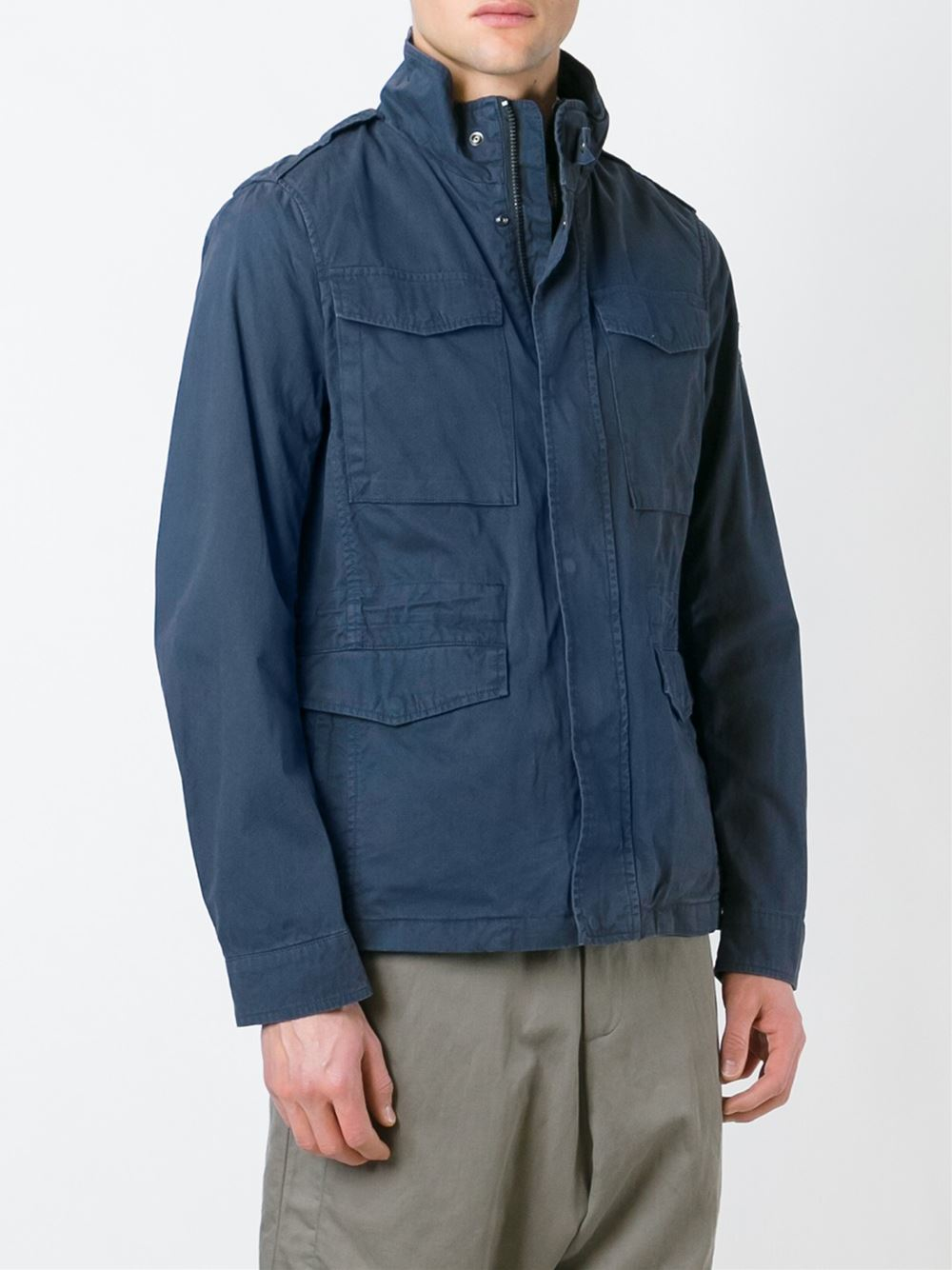 men's wool button up jacket