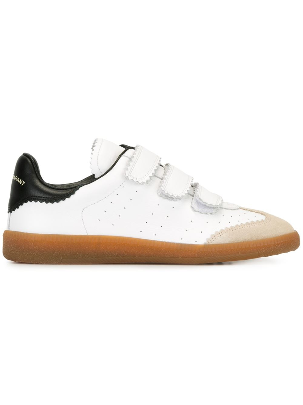 Isabel Marant Leather Étoile 'beth' Sneakers in White | Lyst