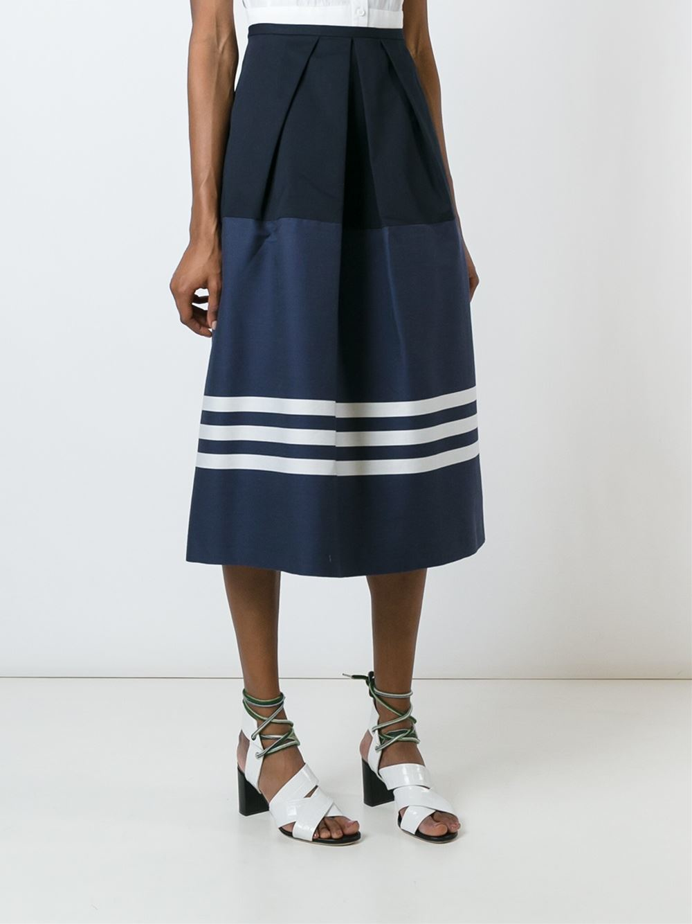 Blue sailor skirt The skirt is a size 10 and the fabric is a beautiful thick tweed houndstooth that is a very dark navy blue and white/cream with specks of various colors Japanese School Girls Solid Pleated Mini Uniform Skirt Cheerleader Sailor Dress.