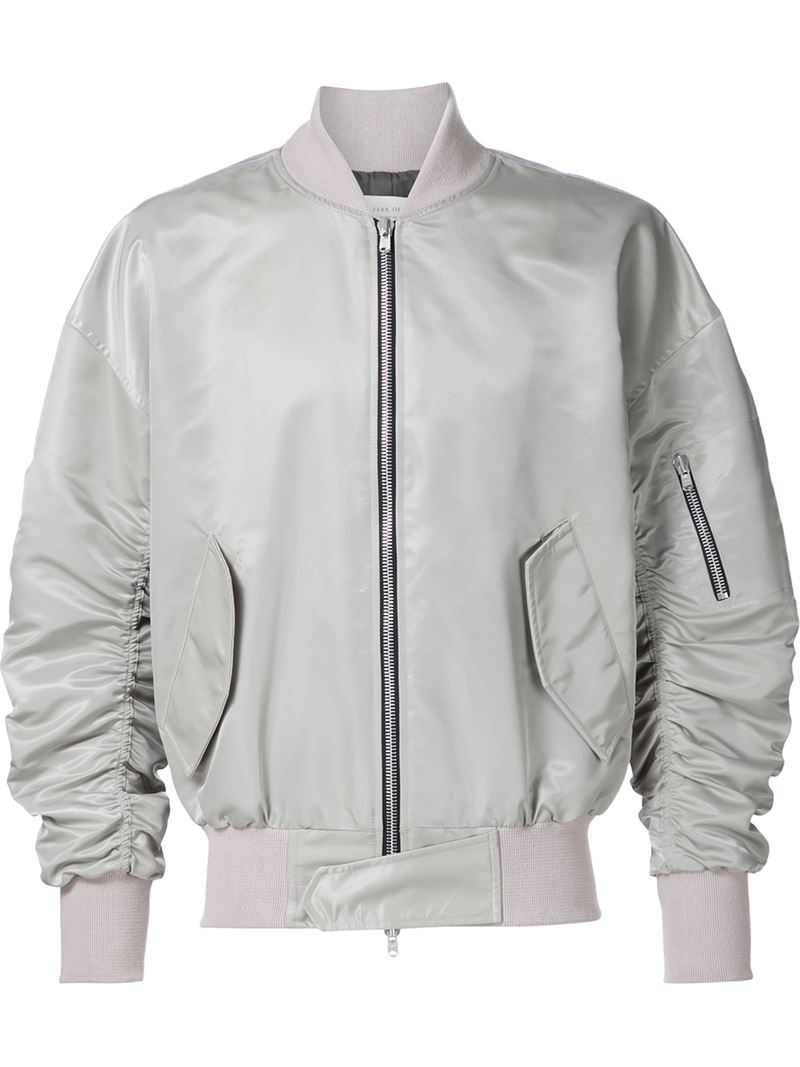 Fear Of God '4th Collection' Bomber Jacket in Gray for Men | Lyst