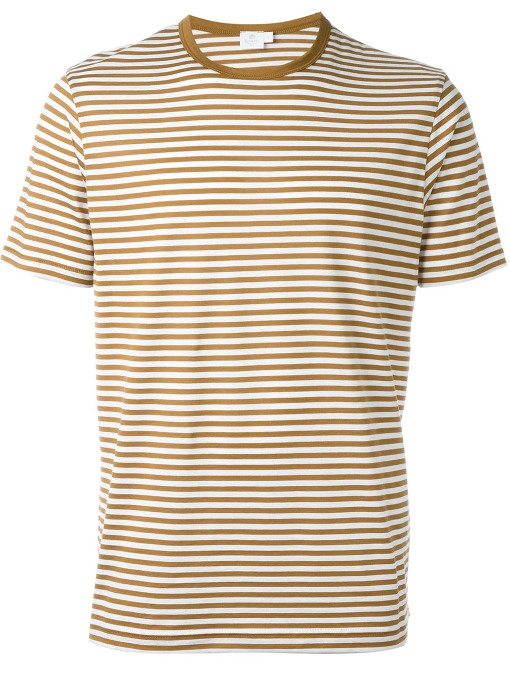 Lyst - Sunspel Striped T-shirt in Brown for Men