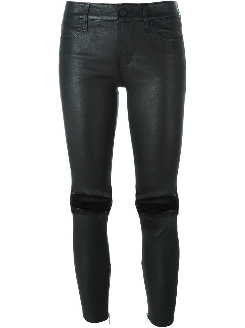 Rta Distressed Leather Pants in Black - Save 40% | Lyst
