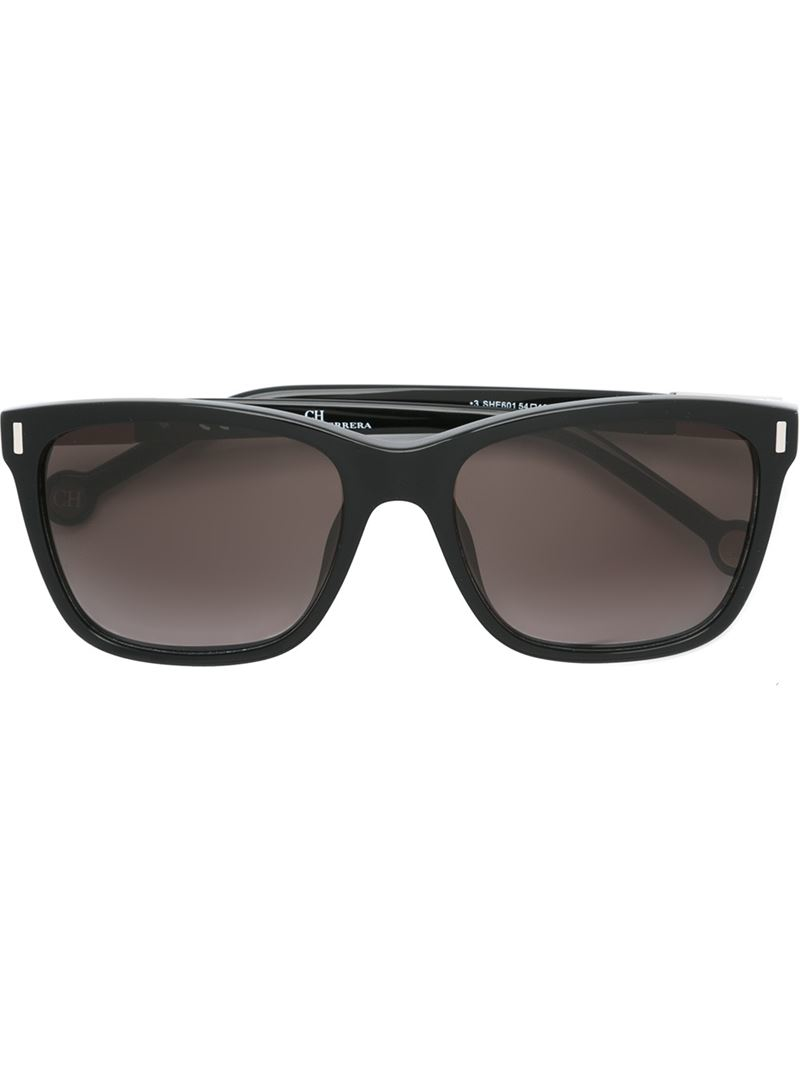 Lyst - Carolina Herrera Square Frame Sunglasses in Black