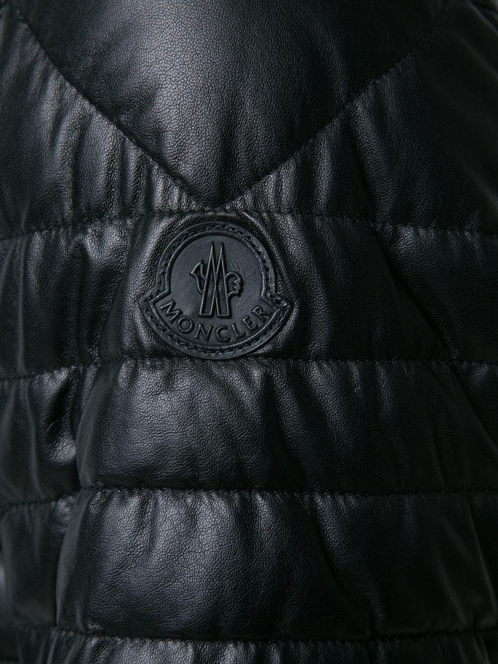 Moncler Leather 'ronan' Jacket By ' X Rolling Stones' in Black for Men -  Lyst