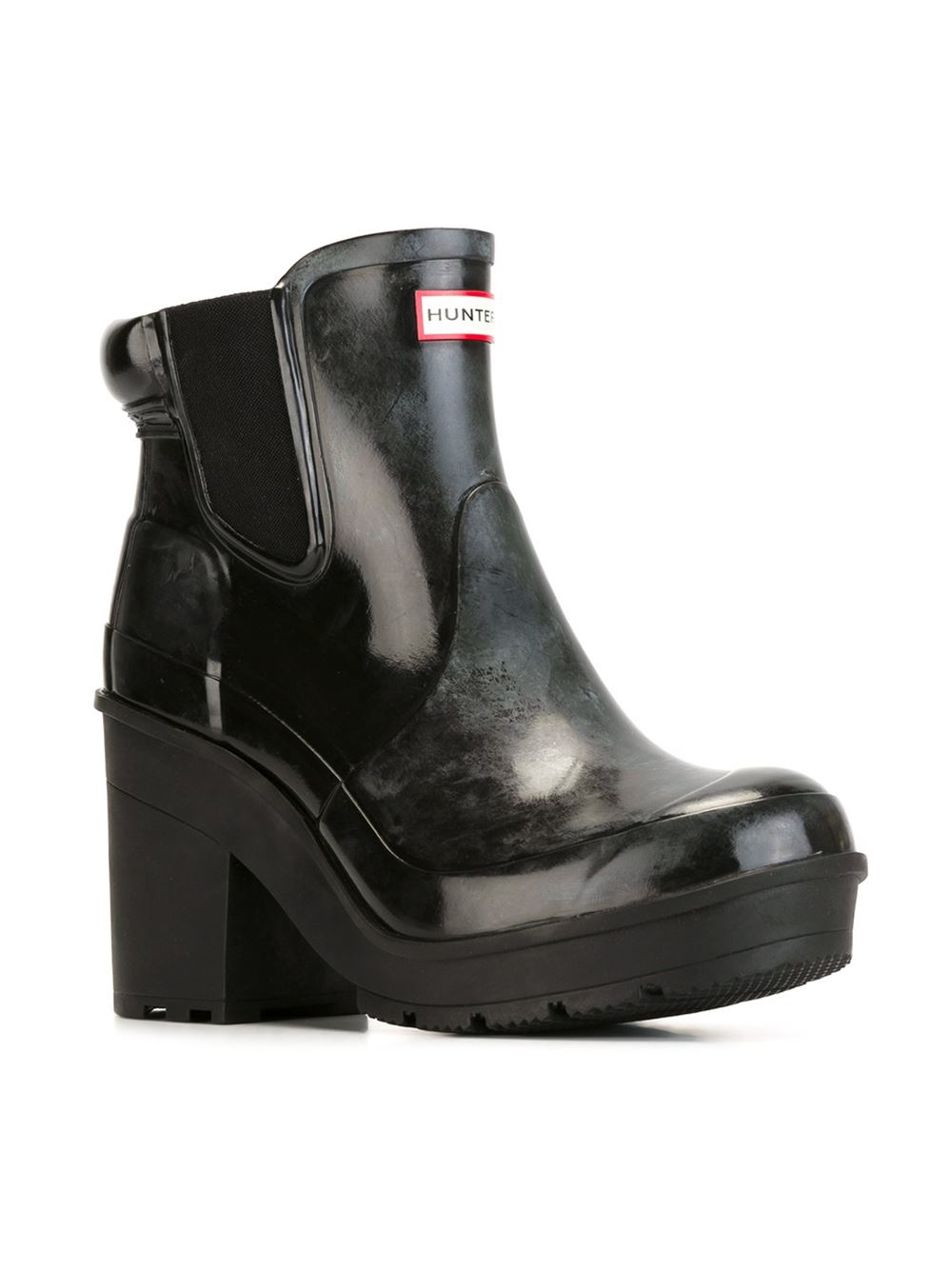 block heel hunter boots