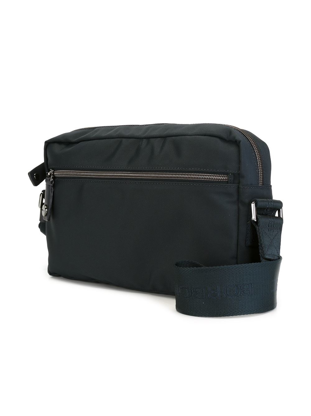 Lyst - Borbonese Top Zip Messenger Bag in Black for Men