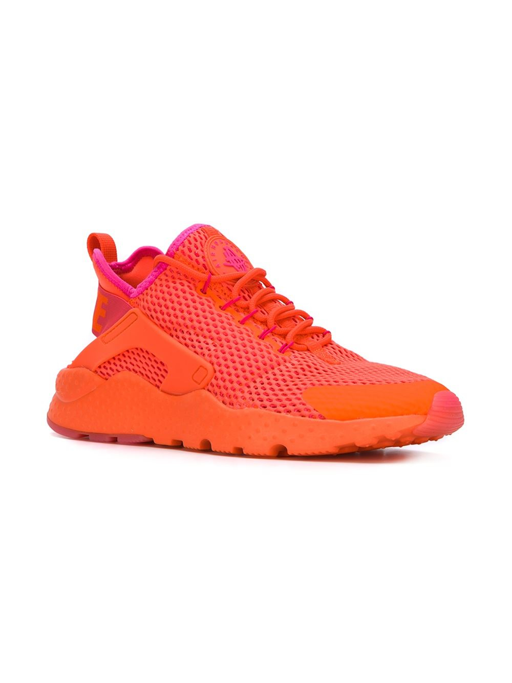 Nike 'Air Huarache Run Ultra Breathe' Sneakers in Orange | Lyst