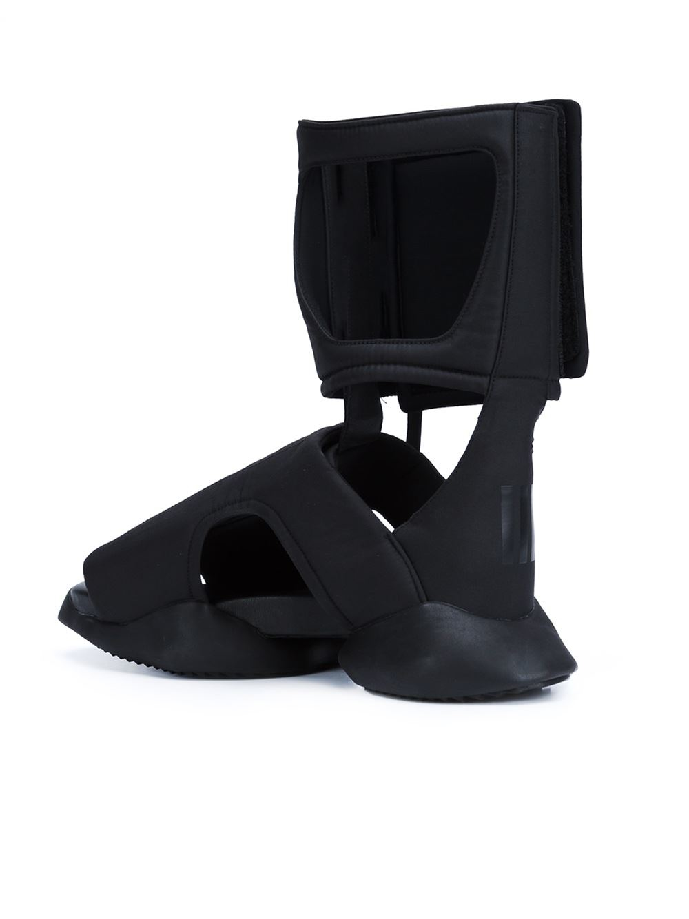 Rick Owens Adidas X 'ro Cargo' Sandals in Black | Lyst