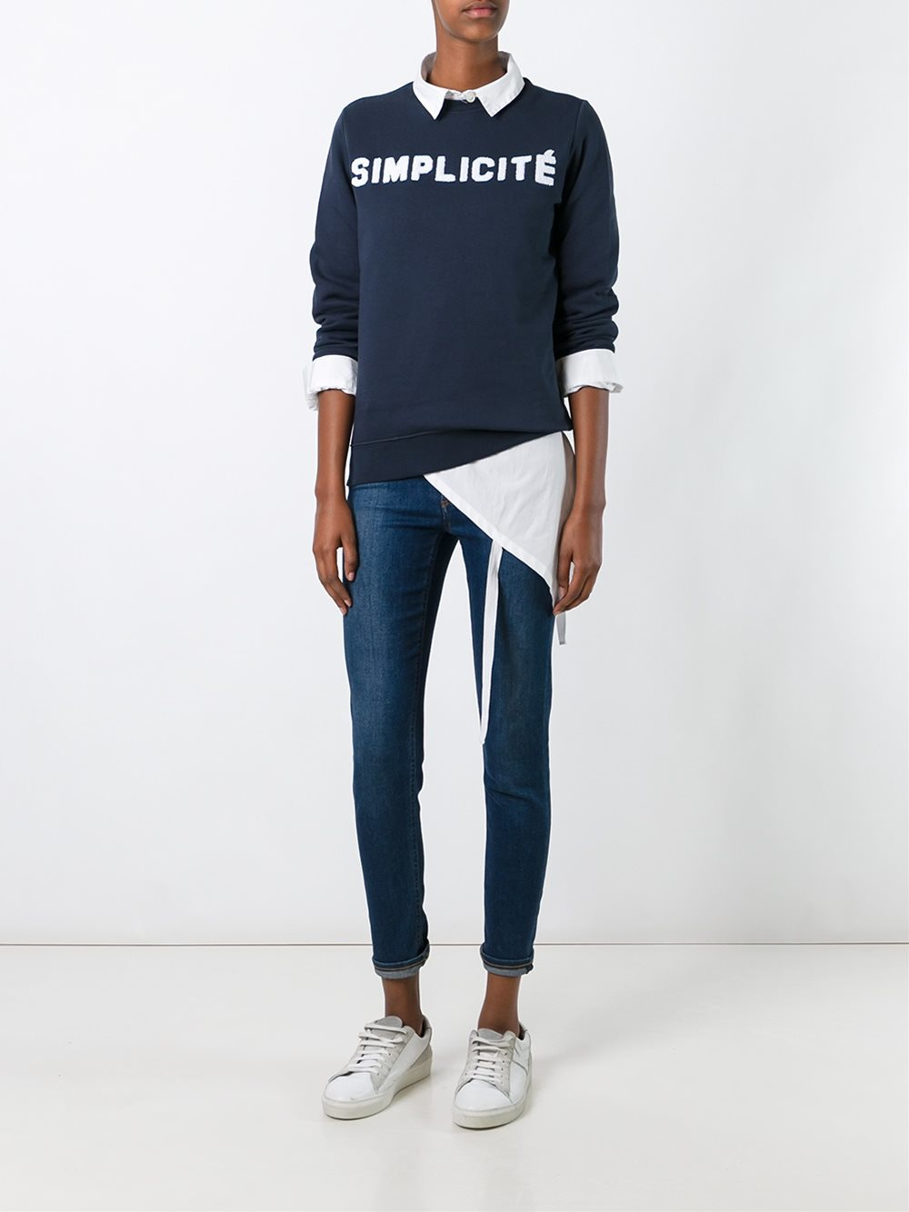 Zoe Karssen 'simplicité' Print Sweatshirt in Blue for Men | Lyst