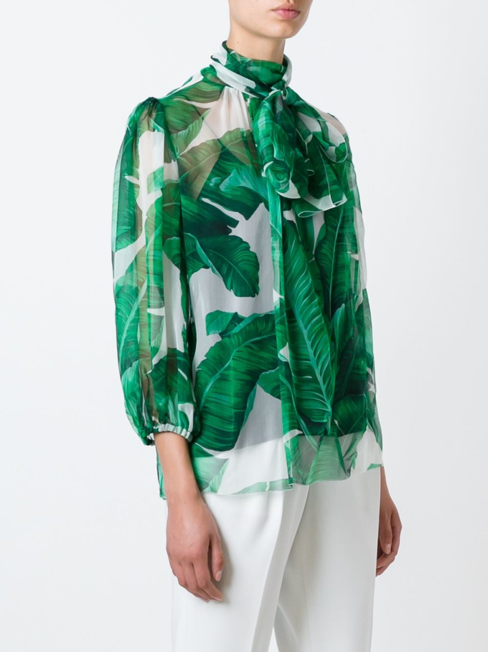 Aprender acerca 56+ imagen dolce and gabbana green blouse