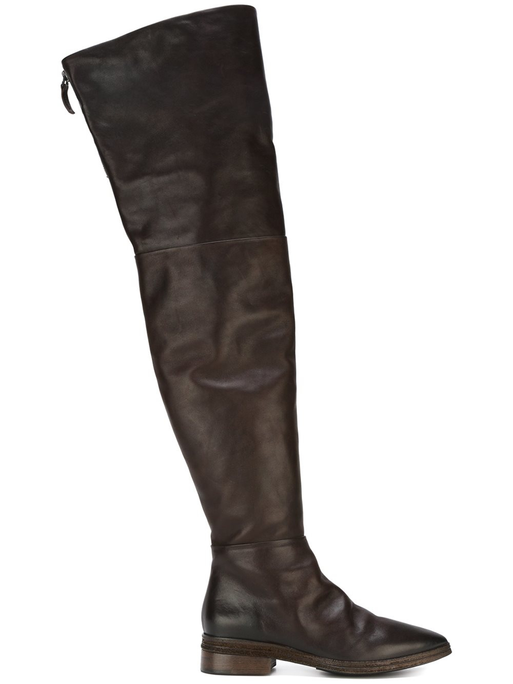 Marsèll Knee Height Zip Boots in Brown | Lyst