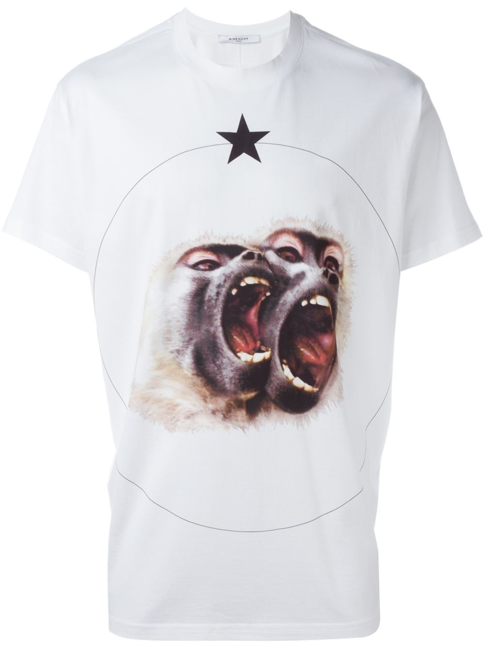 Givenchy Monkey Brothers T-shirt in White for Men | Lyst