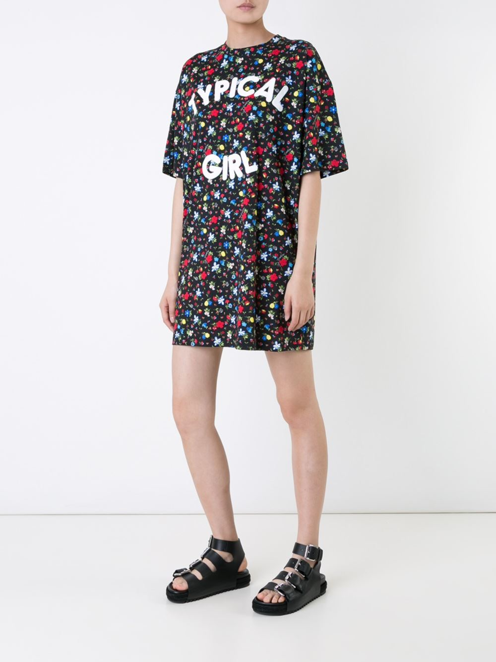 Love Moschino Cotton 'typical Girl' Tshirt Dress in Black Lyst