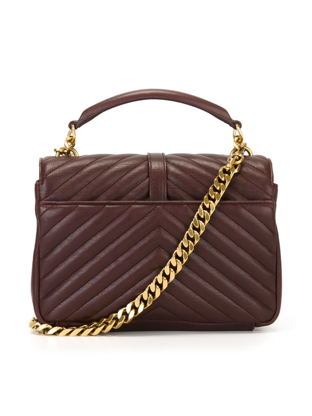 saint laurent sao leather shoulder bag
