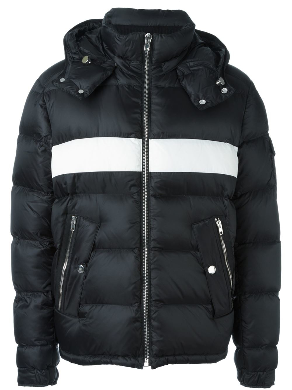 Givenchy Colour Block Padded Jacket in Black for Men - Lyst