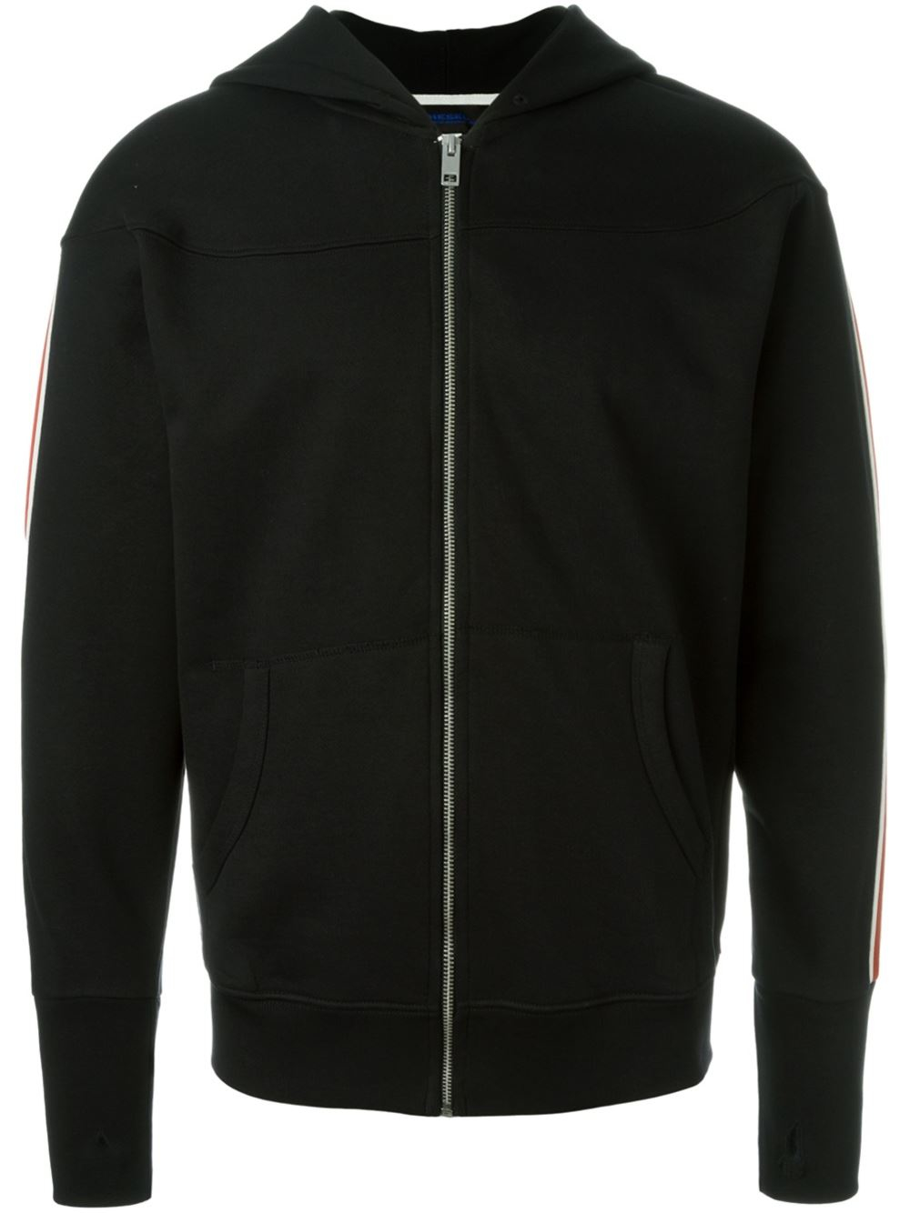 DIESEL Cotton 'mod-brandon-z' Loungewear Hoodie in Black for Men - Lyst