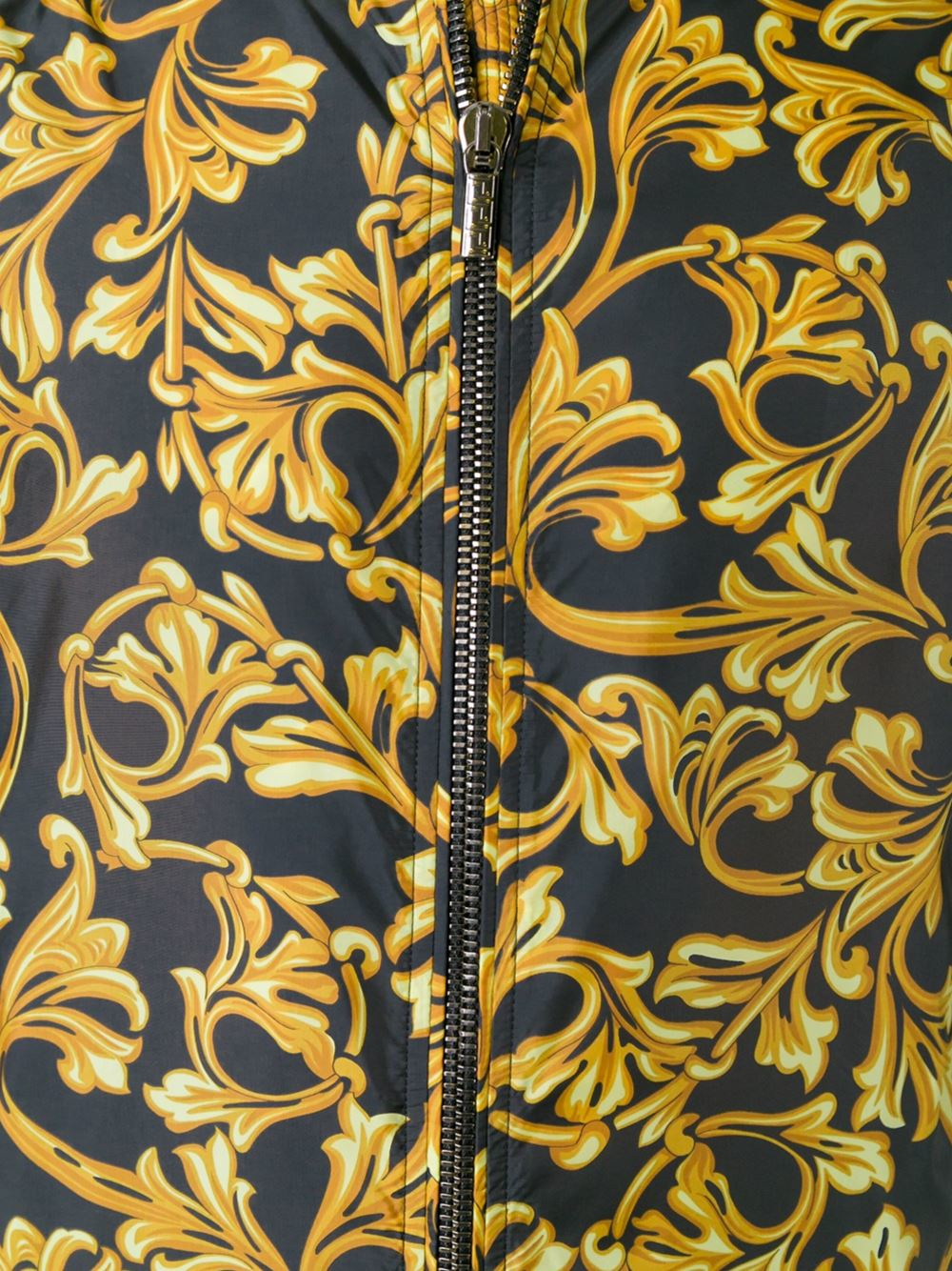 Versace baroque top print bomber jacket