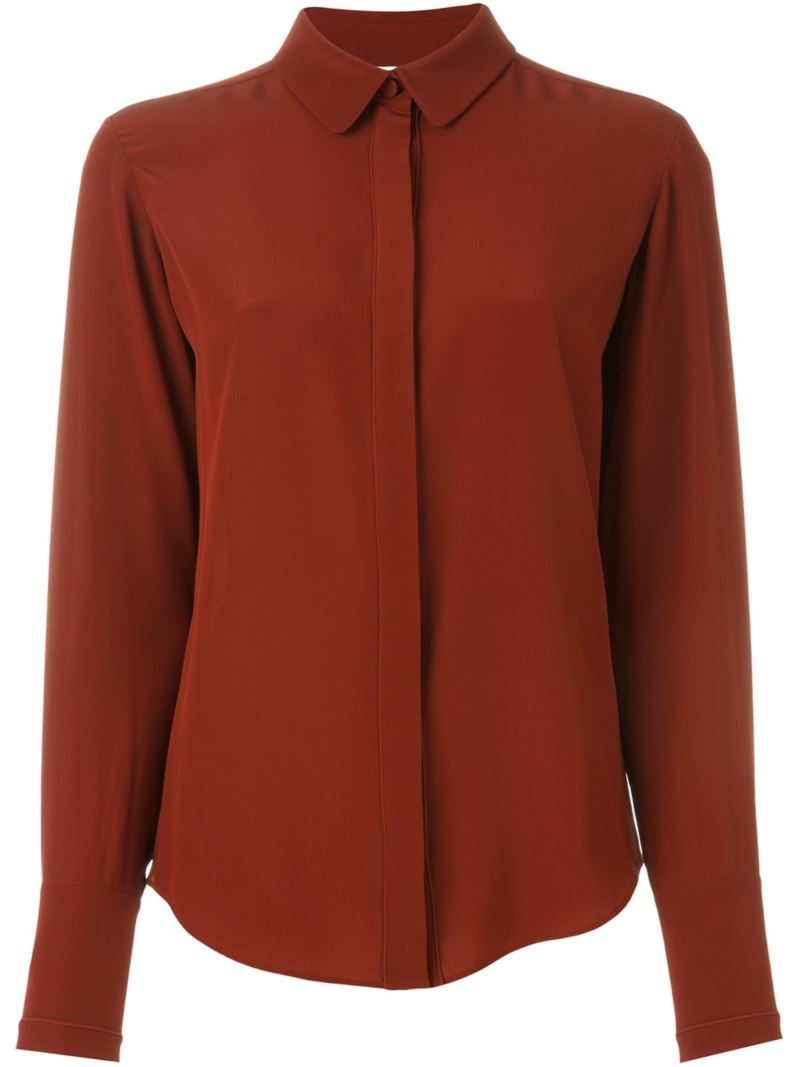 Chloé Concealed Placket Shirt | Lyst