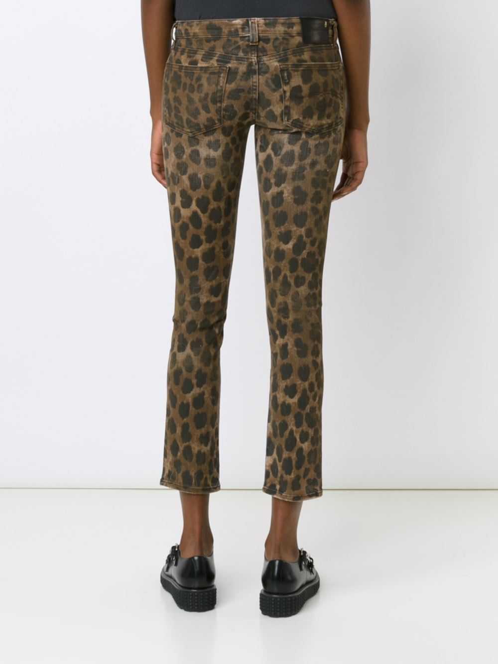 leopard stripe jeans