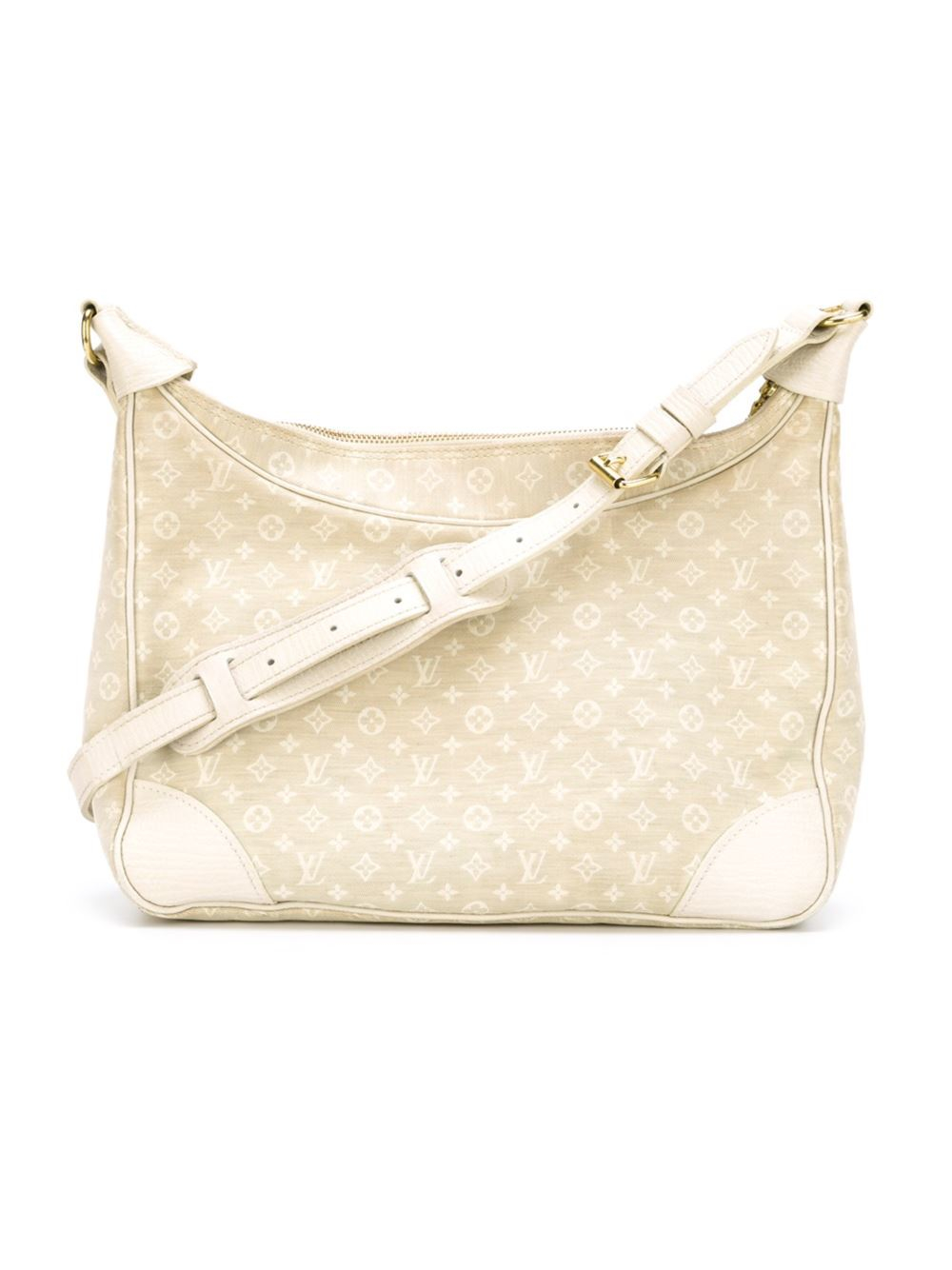 Louis Vuitton Linen Monogram Shoulder Bag in White - Lyst
