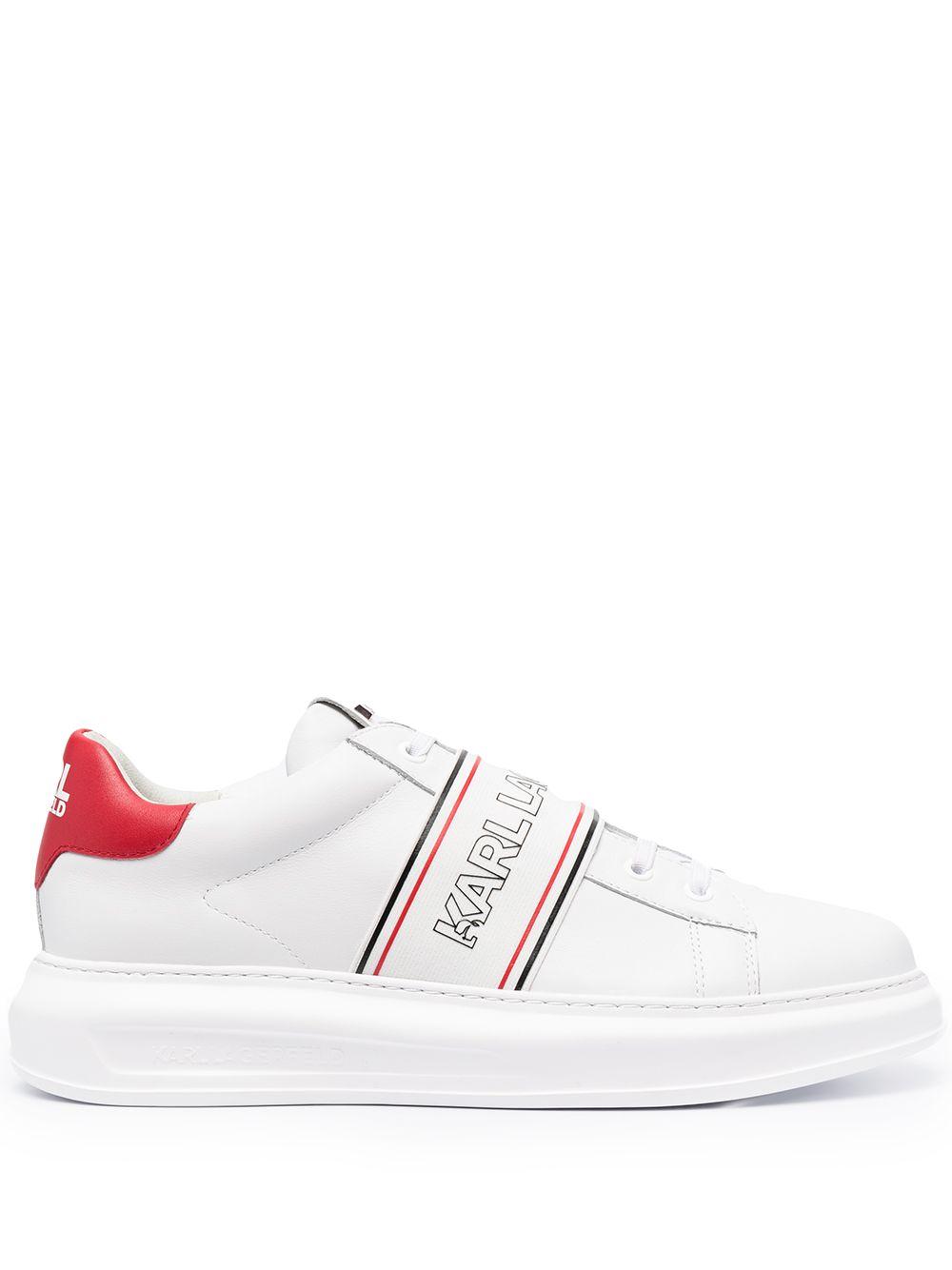 Karl Lagerfeld Leather Kapri Logo-print Low-top Sneakers in White for Men -  Lyst