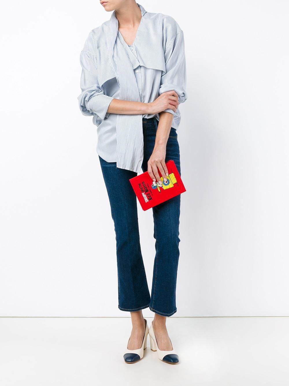 Olympia Le-Tan 'snoopy Red Baron' Clutch in Red - Lyst