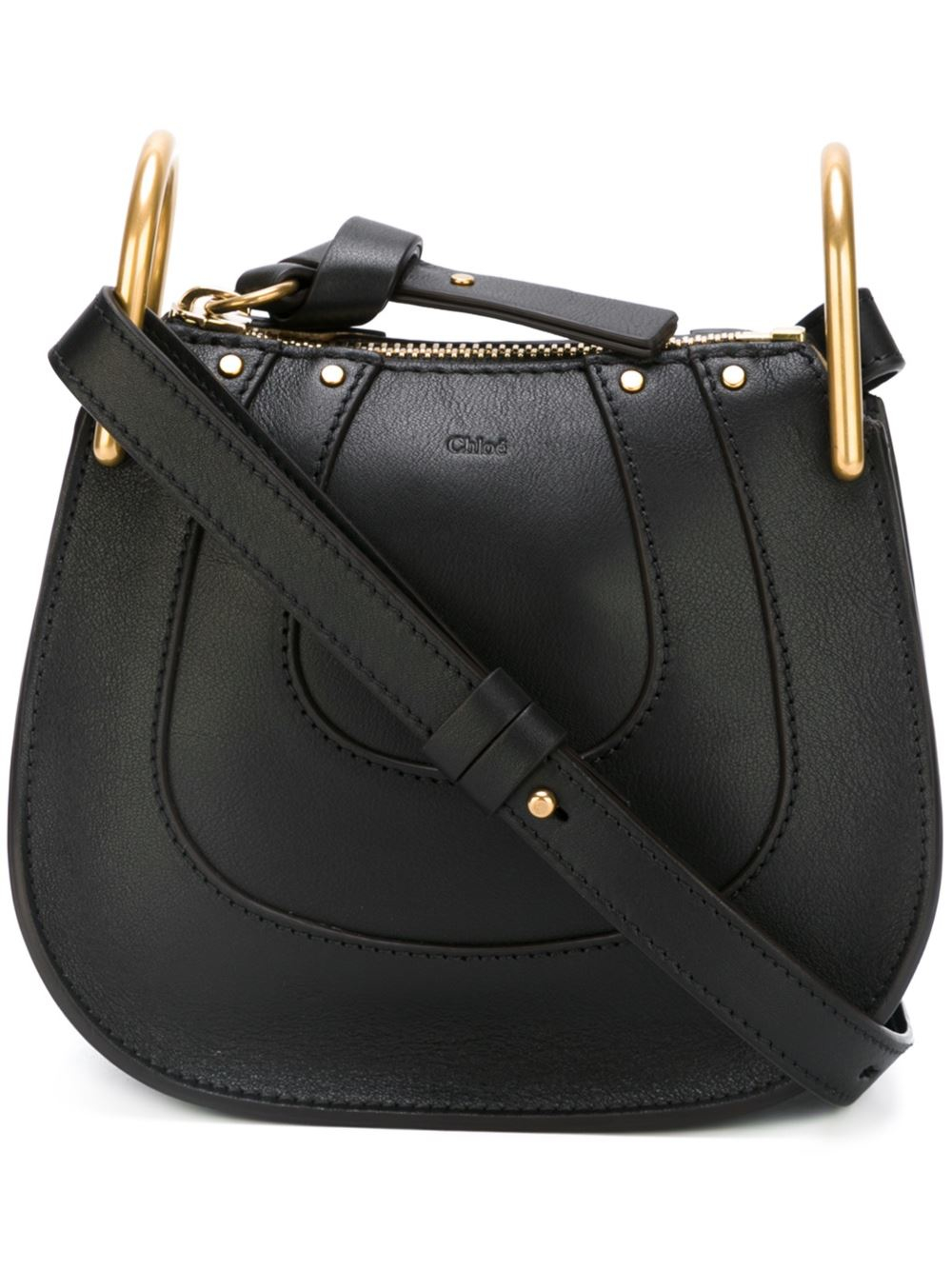 Chloé Nano Hayley Suede CrossBody Bag in Black Lyst