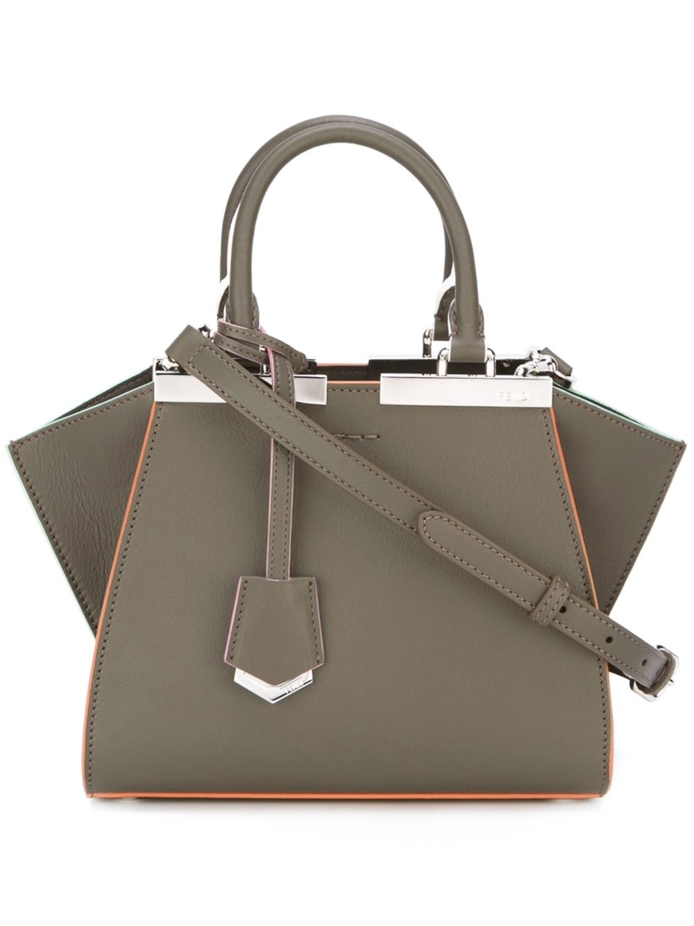 Fendi Mini '3jours' Crossbody Bag in Grey Lyst