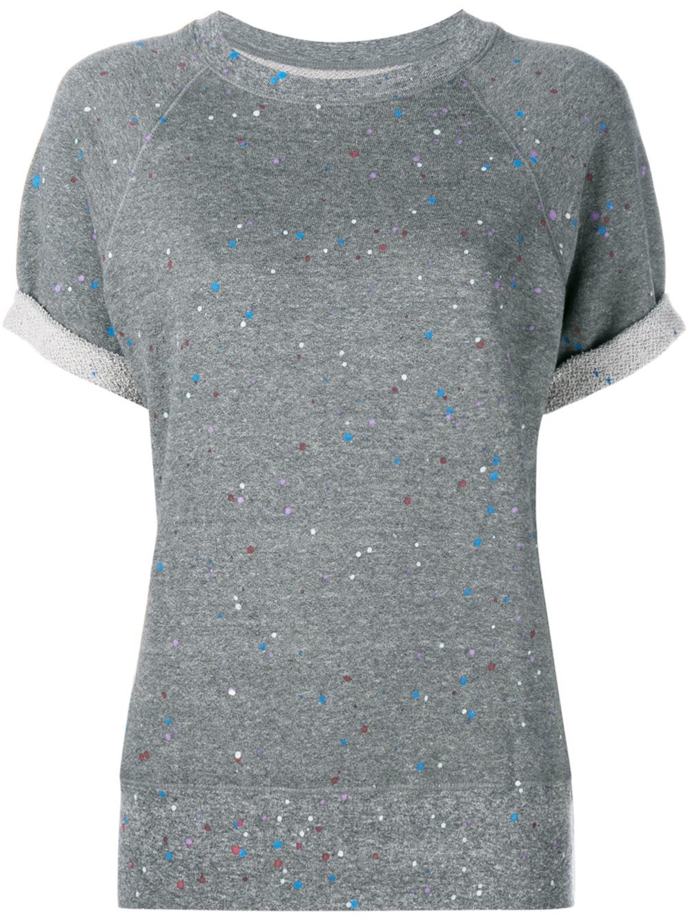 Current/elliott Paint Splatter T-shirt in Gray (GREY) | Lyst
