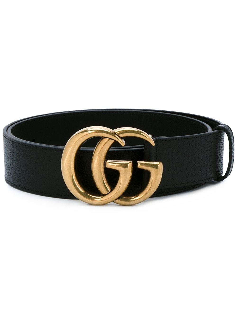 Lyst - Gucci Logo Buckle Belt in Black for Men