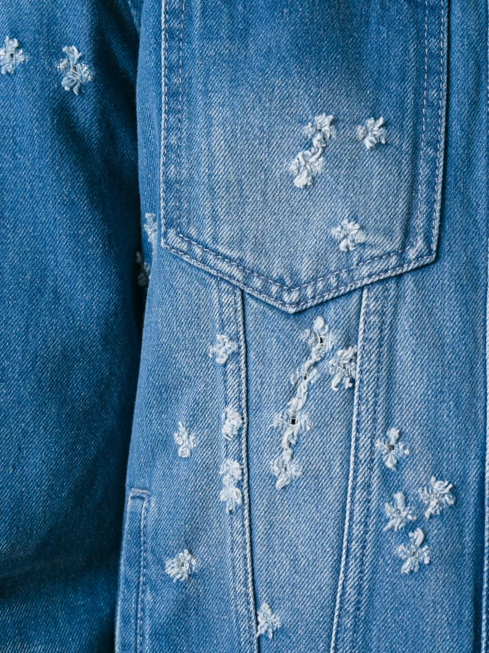 givenchy distressed hoodie baby blue
