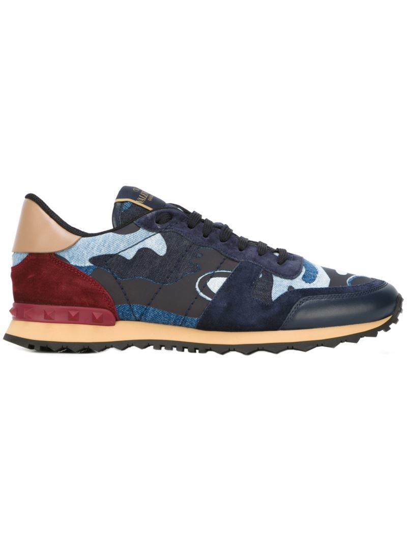 valentino sneakers mens valentino rockrunner sneakers in brown for blue lyst valentino sneakers mens valentino rockrunner sneakers in brown for blue lyst