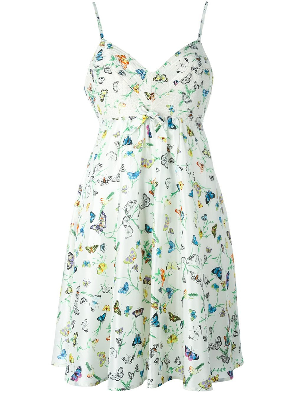 Versace Butterfly Print Dress in White Lyst
