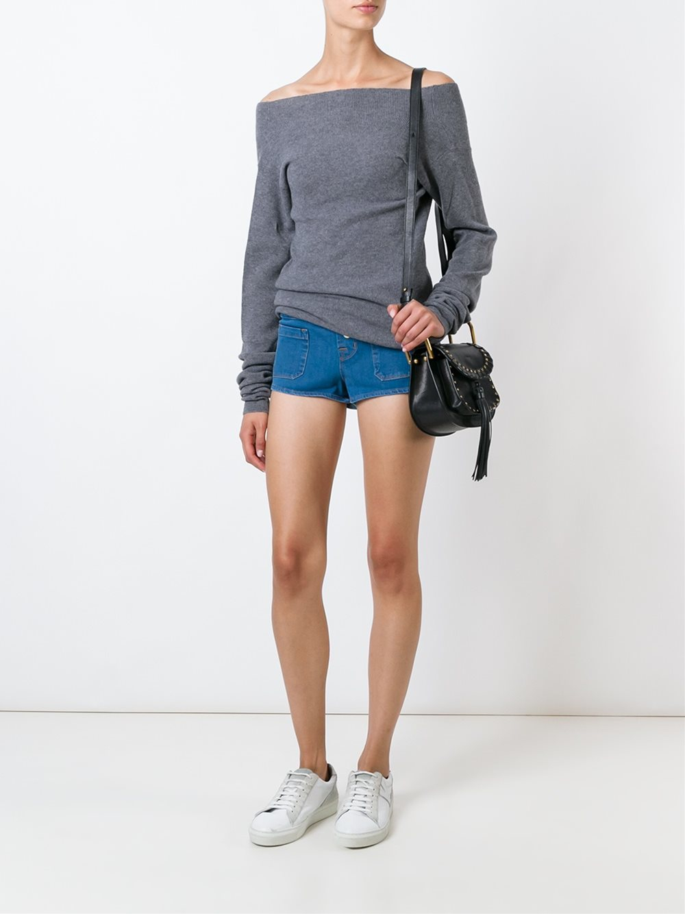 J Brand Denim Micro Shorts in Blue Lyst