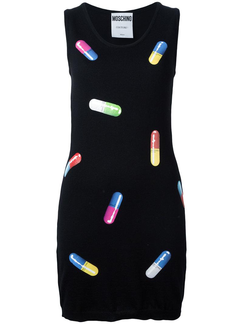 moschino pill dress